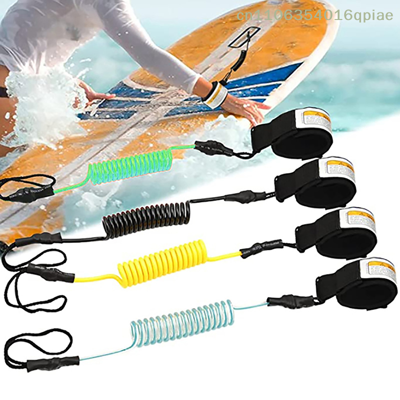 Surfboard Leash Ankle - （Summer4）Coiled Surfboard Leash Surfing Stand UP