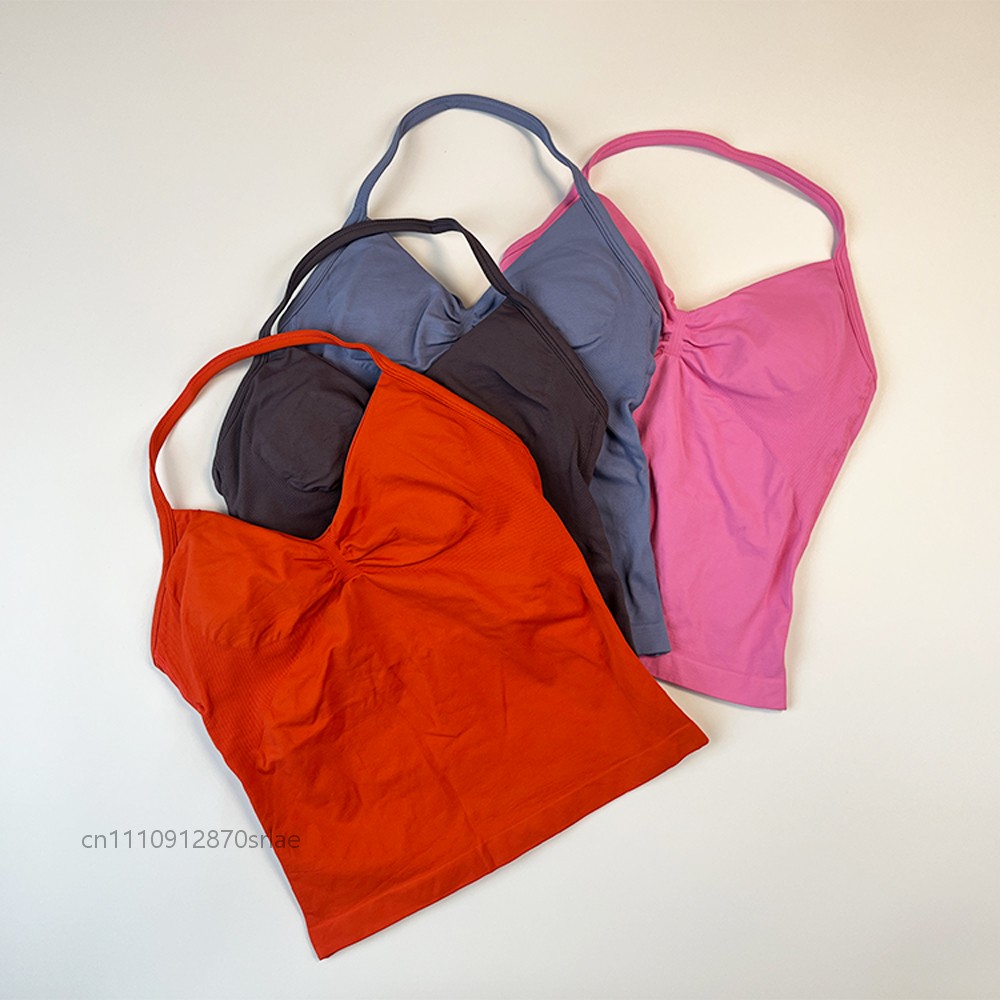 Aquatic Gym - Women's Seamless Halter Strappy Yoga Tank
