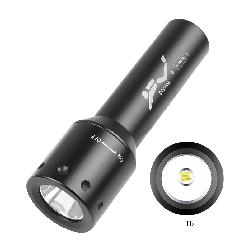 Aquatic Diving - New T6 LED Diving Torch Long-Range