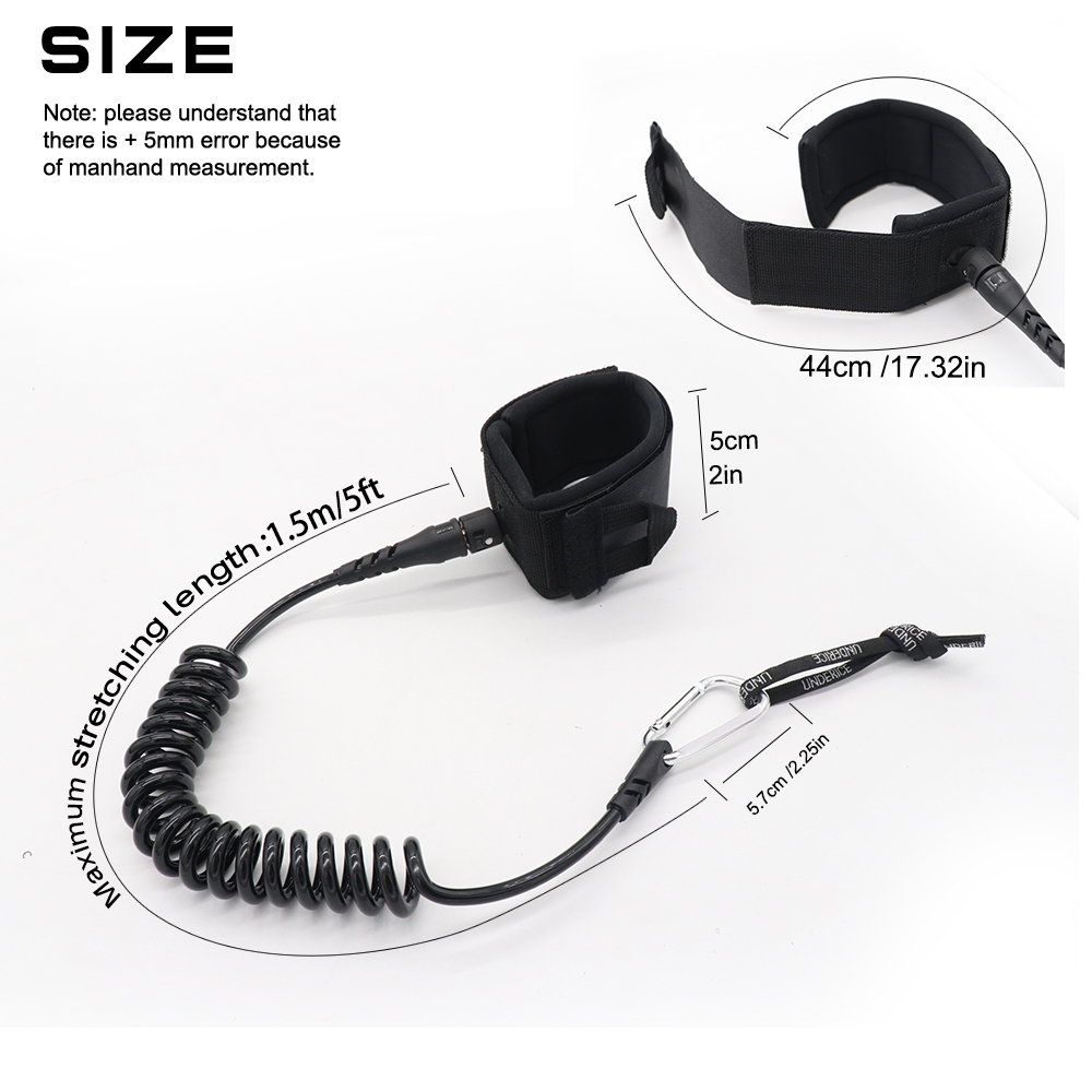 UICE 5FT 5MM Surf Leash Hand R – обзор и цена Surfboard Leash Ankle
