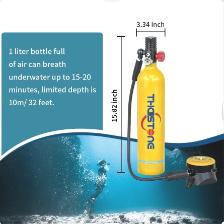 THAISTONE 1L Scuba Oxygen Tank – обзор и цена Aquatic Diving