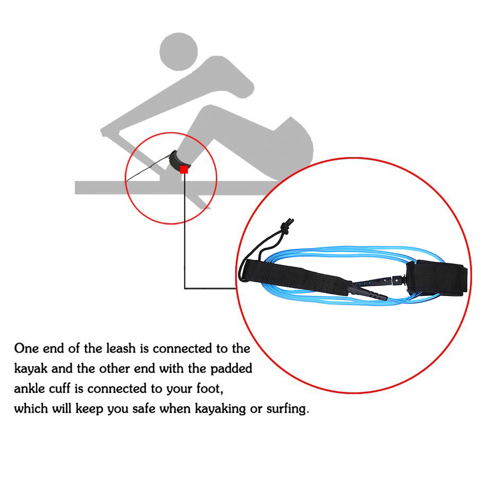 6ft 5.5MM TPU Surfboard Ankle  – обзор и цена Surfboard Leash Ankle